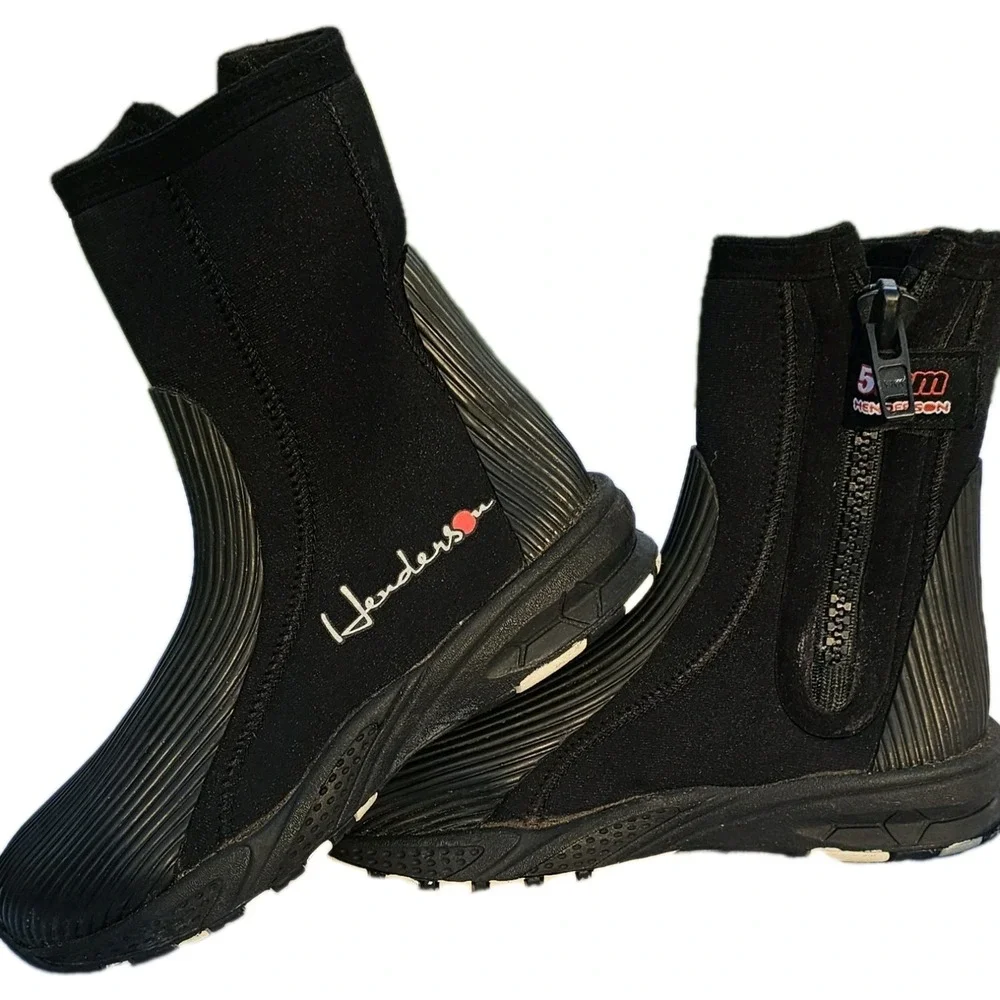 Henderson Diving Boots Black Water Sports Boots 90% Neoprene 10% Nylon - Size 5